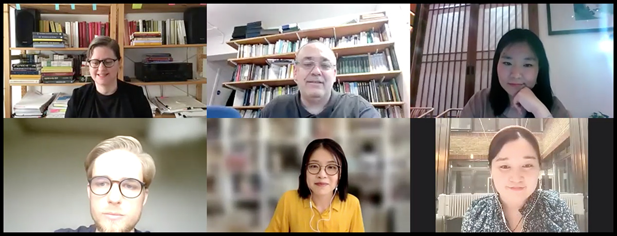 Top row: Amanda Goodman, Imre Galambos, and Li Huawei. Bottom row: Marcel Werbik, Garance Chao Zhang, and Yanfei Zhao.